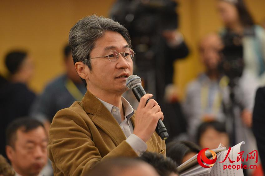 圖：日本經(jīng)濟新聞社記者提問