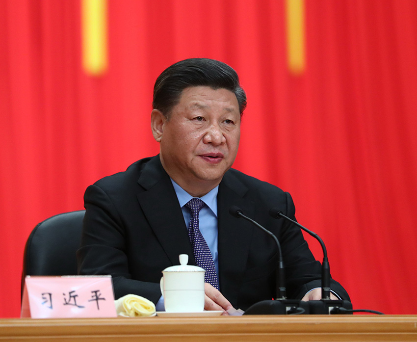4月13日，中共中央總書記、國家主席、中央軍委主席習(xí)近平在海南省人大會堂出席慶祝海南建省辦經(jīng)濟特區(qū)30周年大會並發(fā)表重要講話。新華社記者 謝環(huán)馳攝