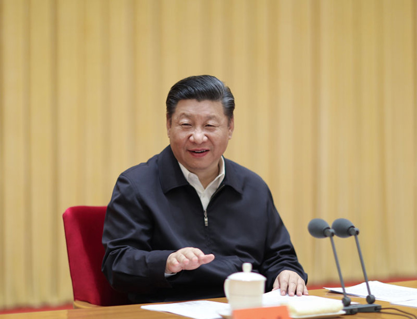2018年6月22日至23日，中央外事工作會議在北京召開。中共中央總書記、國家主席、中央軍委主席習(xí)近平在會上發(fā)表重要講話。 新華社記者 鞠鵬 攝