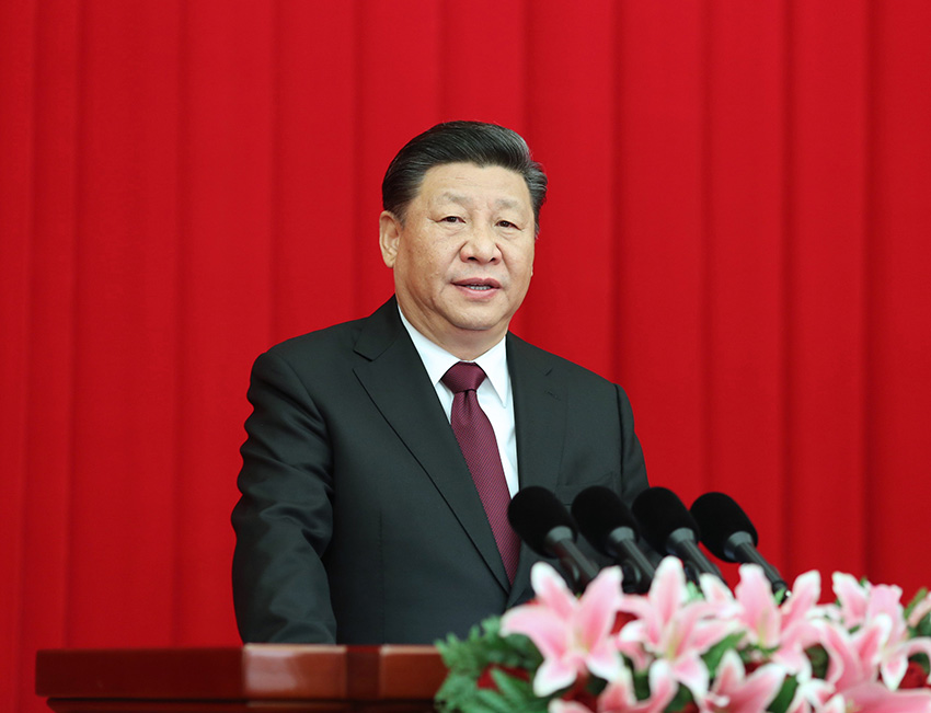 12月29日，全國政協(xié)在北京舉行新年茶話會。中共中央總書記、國家主席、中央軍委主席習近平在茶話會上發(fā)表重要講話?！⌒氯A社記者 鞠鵬 攝