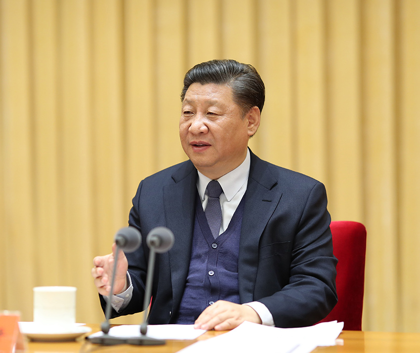 1月15日至16日，中央政法工作會(huì)議在北京召開。中共中央總書記、國(guó)家主席、中央軍委主席習(xí)近平出席會(huì)議並發(fā)表重要講話。 新華社記者 姚大偉 攝