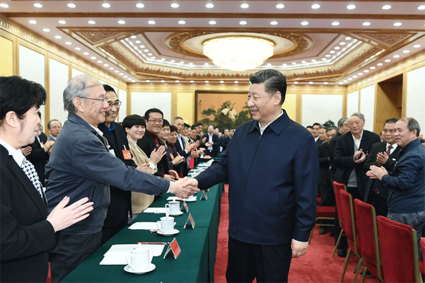 3月18日，中共中央總書記、國家主席、中央軍委主席習(xí)近平在北京主持召開學(xué)校思想政治理論課教師座談會並發(fā)表重要講話。新華社記者 謝環(huán)馳 攝