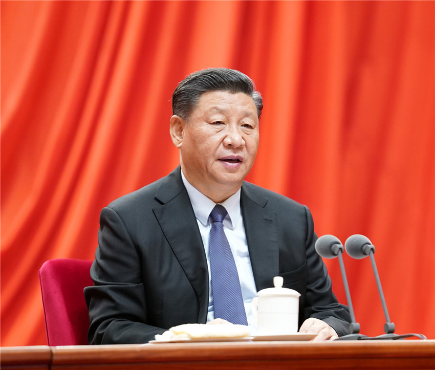 1月13日，中共中央總書記、國家主席、中央軍委主席習(xí)近平在中國共產(chǎn)黨第十九屆中央紀(jì)律檢查委員會第四次全體會議上發(fā)表重要講話。新華社記者 黃敬文 攝