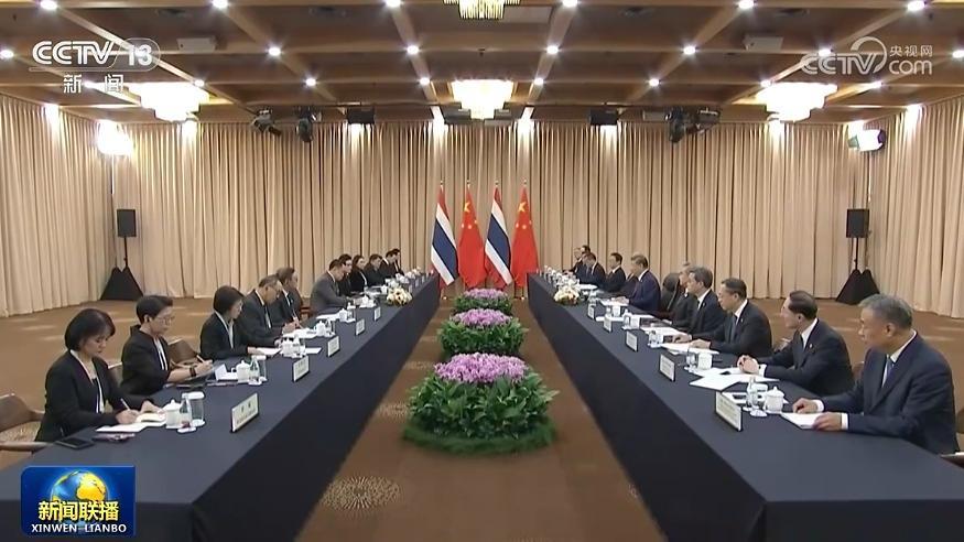 習近平會見泰國總理